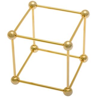 Cubo de Metal Dorado