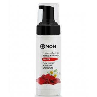 Mousse Limpiadora Facial de Rosas y Manzanilla Mon - 150 ml.