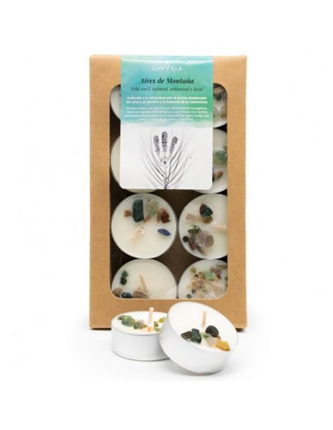 Vela de Té con Cera de Soja Aires de Montaña Canvela