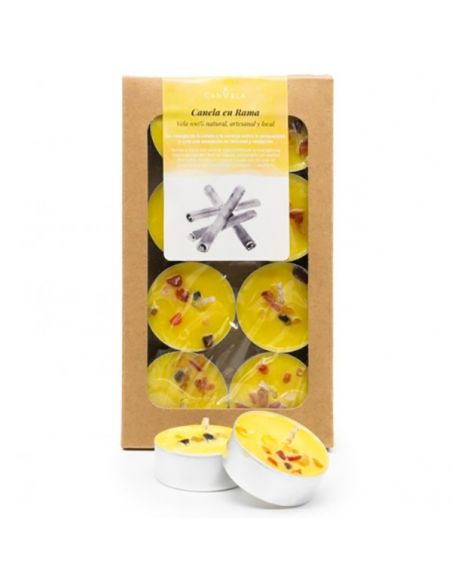 Vela de Té con Cera de Soja Canela en Rama Canvela