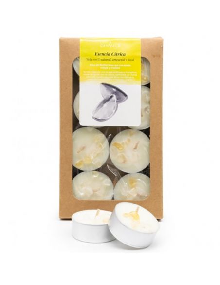 Vela de Té con Cera de Soja Esencia Cítrica Canvela