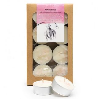 Vela de Té con Cera de Soja Sensaciones Canvela
