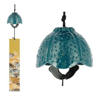 Campana Furin Feng Shui Hana Turquesa