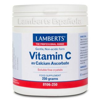 Vitamina C (Ascorbato de Calcio). Lamberts - 250 gramos