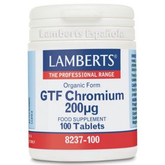 Cromo GTF 200 mcg. Lamberts - 100 tabletas