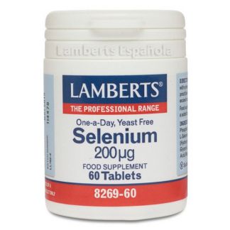 Selenio 200 mcg. (como L-Selenometionina) Lamberts - 60 tabletas