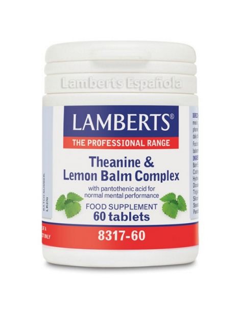 Complejo de L-Teanina y Bálsamo de Limón Lamberts - 60 tabletas