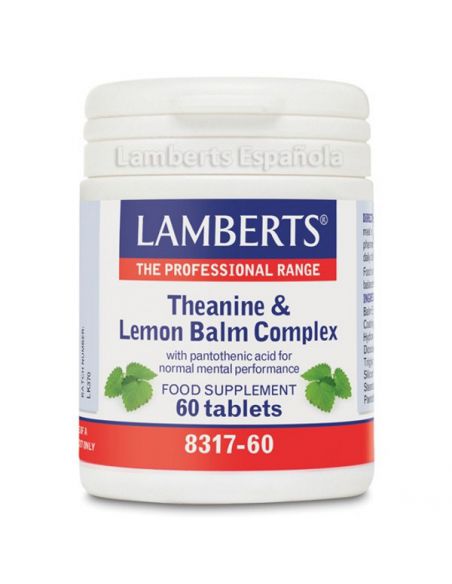 Complejo de L-Teanina y Bálsamo de Limón Lamberts - 60 tabletas
