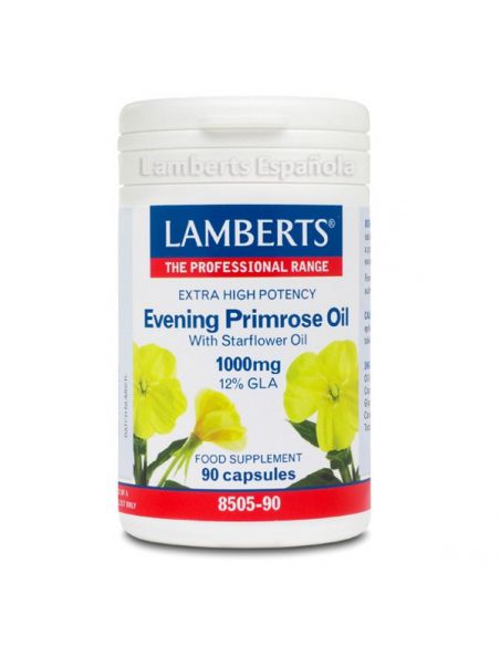 Aceite de Prímula con Borraja 1000 mg. Lamberts - 90 cápsulas