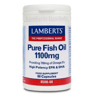 Aceite de Pescado Puro 1100 mg. Lamberts - 60 cápsulas