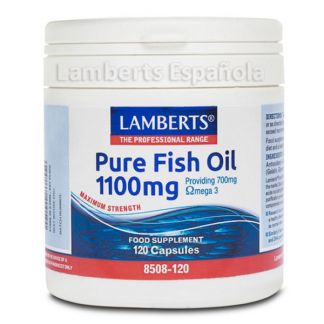 Aceite de Pescado Puro 1100 mg. Lamberts - 120 cápsulas