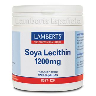 Lecitina de Soja 1200 mg. Lamberts - 120 cápsulas