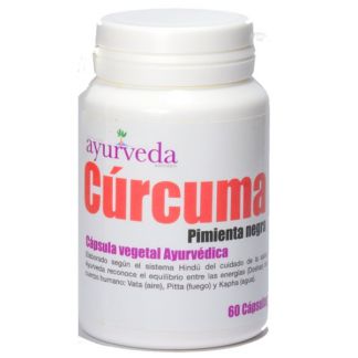 Cúrcuma con Pimienta Ayurveda Auténtico - 60 cápsulas