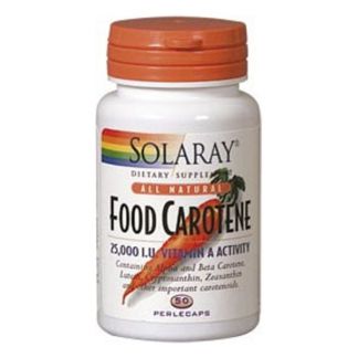 Food Carotene Solaray - 50 perlas