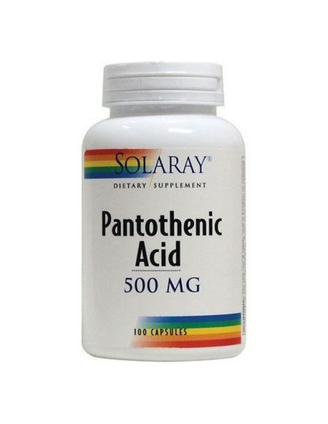 Ácido Pantoténico 500 mg. Solaray - 100 cápsulas