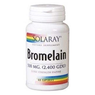 Bromelina Solaray - 60 cápsulas