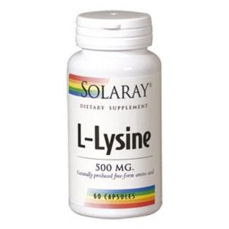 L-Lisina 500 mg. Solaray - 60 cápsulas