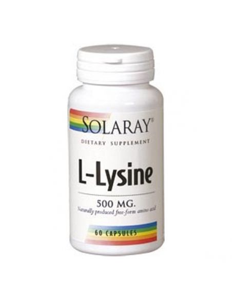 L-Lisina 500 mg. Solaray - 60 cápsulas