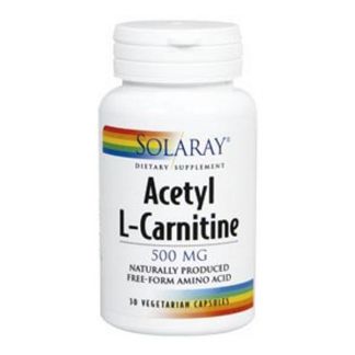 Acetil L-Carnitina 500 mg. Solaray - 30 cápsulas