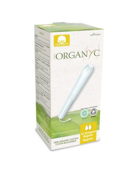 Tampón Regular con Aplicador Organyc - 16 unidades