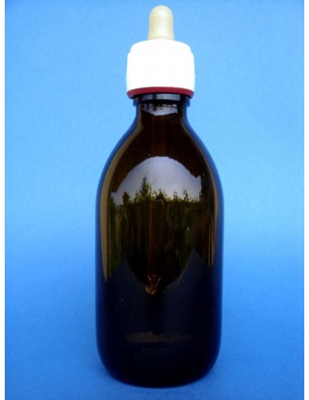 Frasco Cuentagotas De Vidrio Topacio - 250 ml.