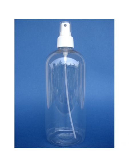 Frasco de PET Transparente Pulverizador - 500 ml.
