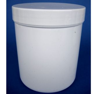 Tarro de Plástico Blanco Cilíndrico - 200 ml.