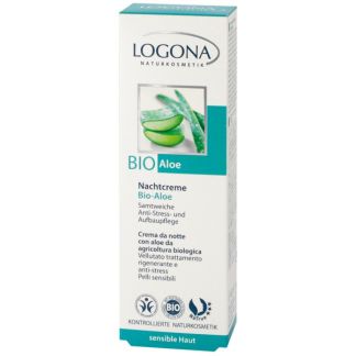 Crema de Noche Aloe Bio Logona - 40 ml.