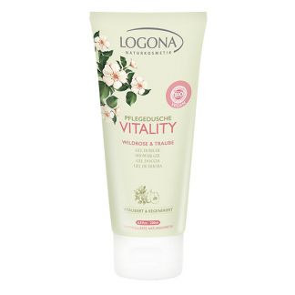Gel de Ducha Rosa Silvestre & Uva Vitality Logona - 200 ml.