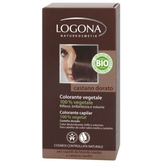 Colorante Vegetal Castaño Dorado Logona - 100 gramos