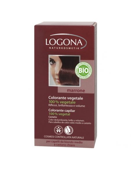 Colorante Vegetal Castaño Logona - 100 gramos