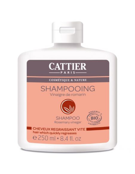 Champú Cabello Graso con Vinagre de Romero Cattier - 250 ml.