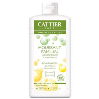 Gel Espumoso Familiar (Cabello y Cuerpo) Cattier - 500 ml.