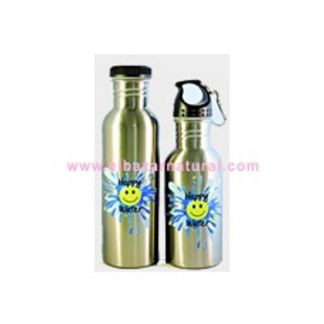 Botella Happy Water Plateada - 750 ml.