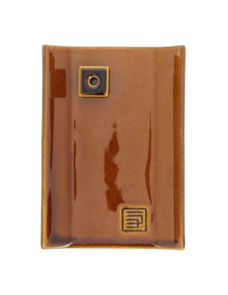 Incensario Yukari Plano Marrón