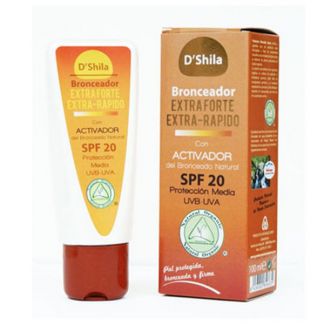 Bronceador SPF 25 Extra Forte y Extra Rápido D'Shila - 100 ml.