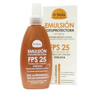 Emulsión Fotoprotectora SPF 30 D'Shila - spray 200 ml.