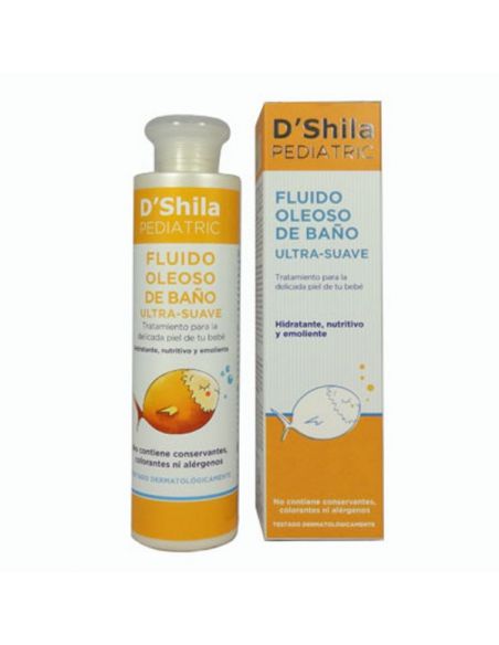 Fluido Oleoso de Baño Ultra-Suave D'Shila Pediatric - 200 ml.