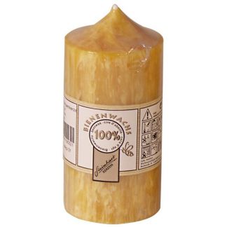 Velón de Cera Pura Madera Pequeño Steinhart Kerzen - 9x5.5 cm.