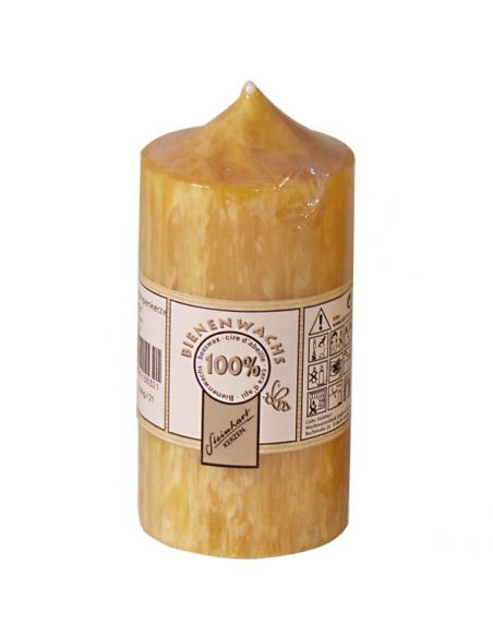 Velón de Cera Pura Madera Pequeño Steinhart Kerzen - 9x5.5 cm.