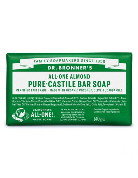 Jabón de Castilla de Almendras Dr. Bronner´s - 140 gramos