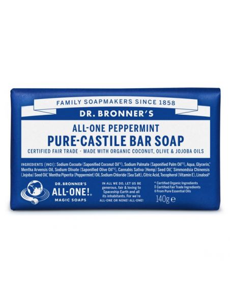 Jabón de Castilla de Menta Dr. Bronner´s - 140 gramos