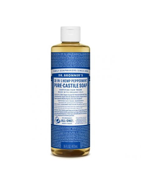 Jabón de Castilla Líquido de Menta Dr. Bronner´s - 473 ml.