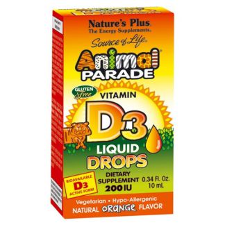 Animal Parade Vitamina D3 Gotas Nature's Plus - 10 ml.