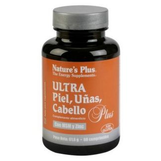 Ultra Piel, Uñas, Cabello Plus Nature's Plus - 60 comprimidos