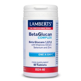 Complejo de Beta-Glucanos Lamberts - 60 tabletas