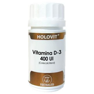 Holovit Vitamina D3 400 UI (Colecalciferol) Equisalud - 50 cápsulas