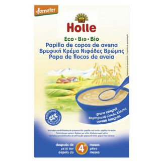 Papillas de Copos de Avena Bio 4M Holle - 250 gramos