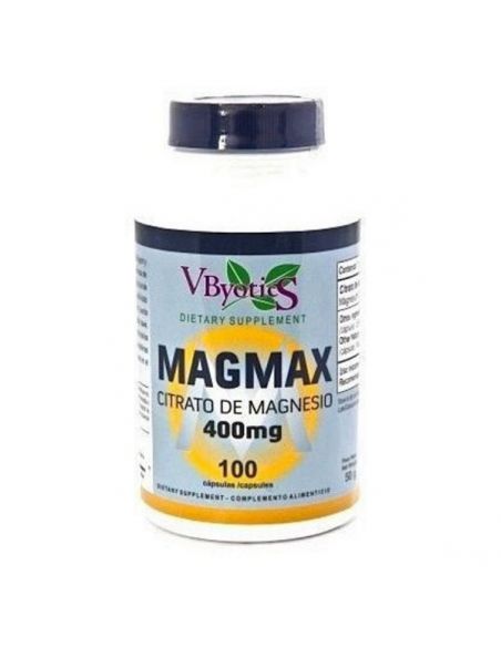 MagMax (Citrato de Magnesio) VByotics - 100 cápsulas