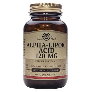 Ácido Alfa Lipoico 120 mg. Solgar - 60 cápsulas
